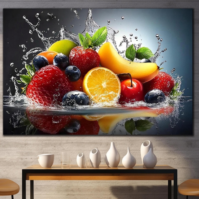 Large Glass Fruit Art - Etsy