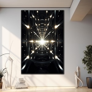 Art mural clair, décoration murale en verre trempé, décoration murale abstraite. Impression d&#39;art sur verre, décoration murale lumineuse, grande taille, décoration murale