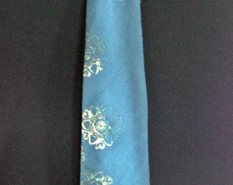 Blue Silk Tie Hand Dyed for women