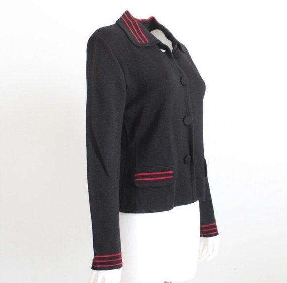 Vivienne Tam Heavy Knit Black Jacket Medium - image 2