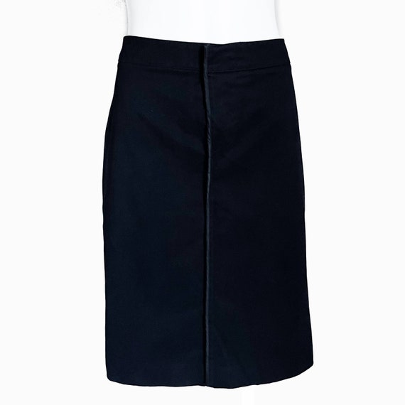 Gucci Skirt Black Cotton Blend Rear Cinch Buckle … - image 1