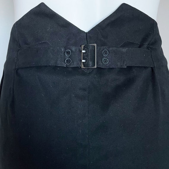 Gucci Skirt Black Cotton Blend Rear Cinch Buckle … - image 7