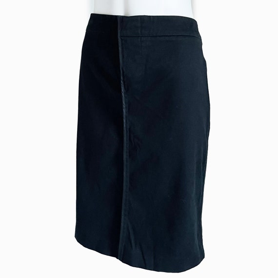 Gucci Skirt Black Cotton Blend Rear Cinch Buckle … - image 3
