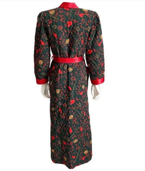 Diane von Furstenberg Quilted Vintage Bathrobe Vi… - image 6