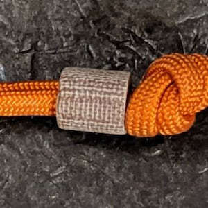 Rough Texture Natural Micarta Lanyard  and a Free Paracord Lanyard