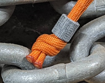 Rough Texture Black Canvas Micarta Lanyard  and a Free Paracord Lanyard