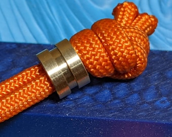 Small Brass Lanyard Bead and a Free Paracord Lanyard