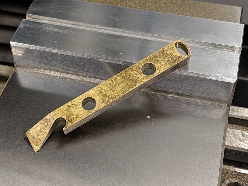 Brass Pry Bar With Patina Etsy