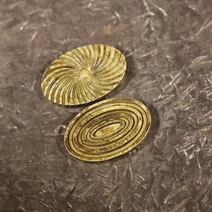 Brass Oval Hurricane Worry Stone