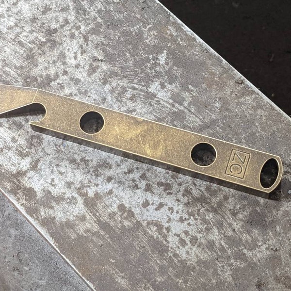 Brass Pry Bar with Patina