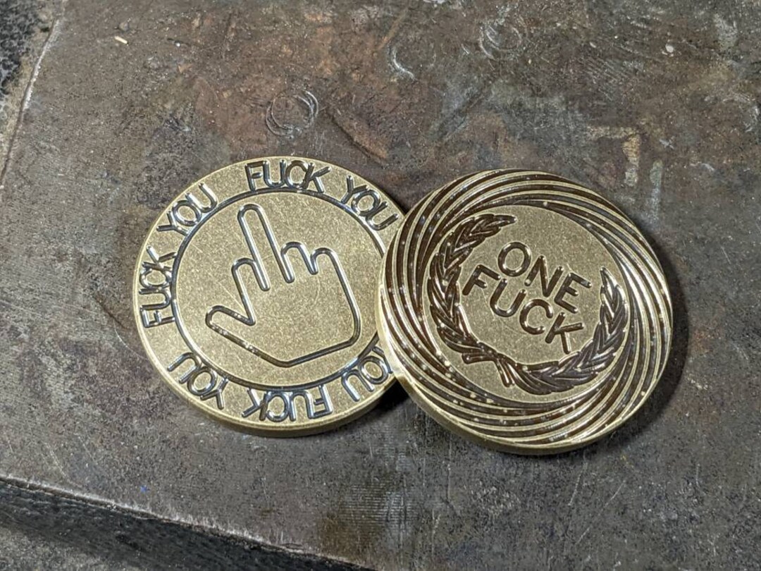 fuckthisindustry 初期　M オリーブ One Fuck Coin - Etsy