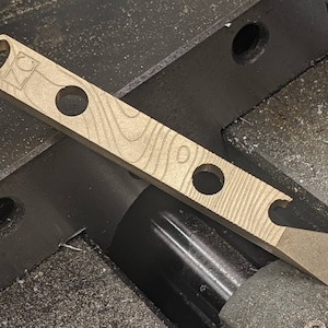 Brass Topo Pattern Pry Bar