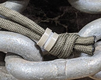 Small Desert Tan G10 Lanyard Bead and a Free Paracord Lanyard