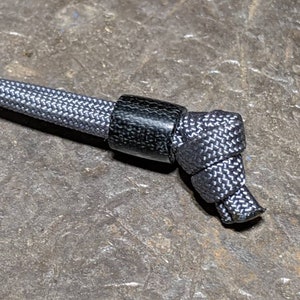 Smooth Texture Black Canvas Micarta Lanyard  and a Free Paracord Lanyard