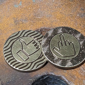 Brass Thumbs Up Decision Coin