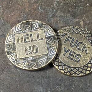 Brass Decision Coin