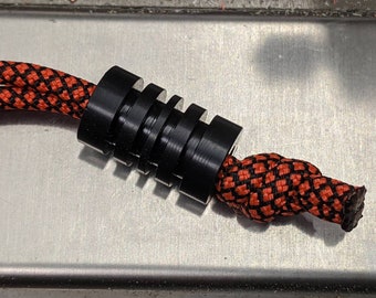 Large Acetal (Delrin) Lanyard Bead with Free Paracord Lanyard