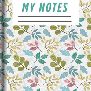 My Notes: esthetisch 50 pagina's gelinieerd notitieboek voor dagelijks schrijven