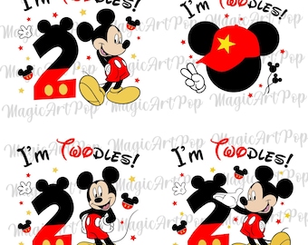 Bundle Im Twodles Mouse Boy Svg Png, Mouse 2nd Birthday Svg, My Second birthday Svg, Oh Twodles Birthday Boy Svg, Birthday Prince Svg