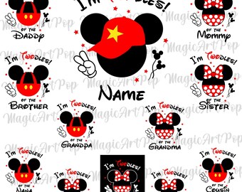 Bundle Im Twodles Mouse Boy Svg Png, Oh Twodles Birthday Boy Svg, Mouse 2nd Birthday Svg, My Second birthday Svg, Birthday Prince Svg