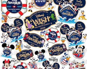 ディズニークルーズ船ドアバースデーマグネット – ミッキー、ミニー
