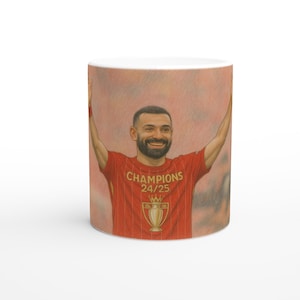 Liverpool FC Mo Salah Champions 24/25 Mug | Premier League Winners