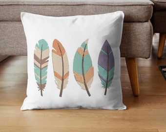 Set di piume in stile boho – Schema per ricamo a macchina (varie taglie)
