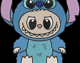 Kawaii Cute Character Embroidery Design | Minimal Doodle Style machine