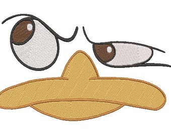Ricamo di personaggi Kawaii carini | Stile minimalista doodle | Macchina