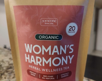 Women's Harmony Organic Tea | Caffeine-Free Herbal Blend for Daily Wellness & Balance | SomeoneLovesYou Teas