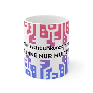 Mug with saying | Funny ADHD mug | Neurodivergence humor gift | Nerd coffee mug