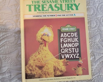 Vintage The Sesame Street Treasury Volume 1 Hardcover 1983 Muppet Characters