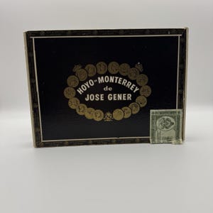 Hoyo De Monterrey Cigar Box Jose Gener Empty Box Wood Storage Vintage ...