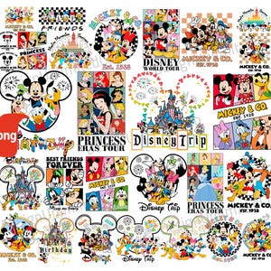 Pacchetto PNG di Topolino e Amici, PNG di Vacanze in Famiglia, PNG di Viaggio in Famiglia 2025, PNG di Squadra di Amici, PNG di Modalità Vacanza, PNG di Regno Magico, PNG di Solo