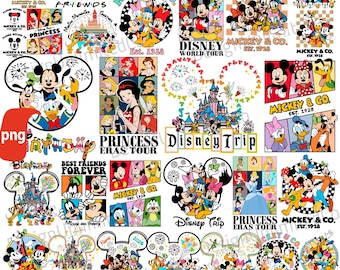Mouse And Friends Png Bundle, Family Vacation Png, Family Trip 2025 Png, Friend Squad Png, Vacay Mode Png, Magical Kingdom Png, Only Png
