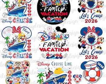 Mouse Family Cruise 2026 PNG, Cruise Squad 2026 Png, Family Vacation 2026 Png, Cruise Sublimation, Friend Squad Png, Magical Kingdom