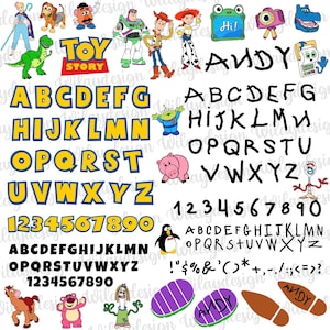 Toy Alphabet Svg Png Otf Bundle, Toy Font Otf, Handwritten Toy Letters And Numbers Cut Files, Toy Custom Name Birthday Font Craft Designs