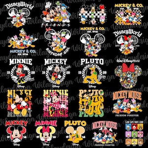 Bundle Mouse And Co 1928 Png, Mouse And Friends Png, Family Vacation Png, Family Birthday Boy Girl Png, Mickey Design Shirts Magical Kingdom image 9