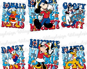 Mouse Friends Cruise Png Bundle, Mouse Family Cruise 2026 Png, Family Vacation 2026 Png, Cruise Sublimation, Magical Kingdom Png