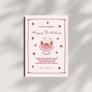 Geschenkkarte für Geburtstag "Happy Birthday“ - Geburtstag • Geschenk • Papierkarte • Geschenkkarte • Freundschaft • Modern