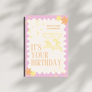 Geschenkkarte für Geburtstag "It’s your Birthday“ - Geburtstag • Geschenk • Papierkarte • Geschenkkarte • Freundschaft • Modern