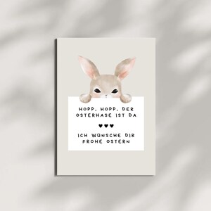 Geschenkkarte für Ostern "Frohe Ostern" - Besonderer Anlass • Feiertag • Osterhase • Geschenk • Karte • Osterei • Liebe • Grußkarte