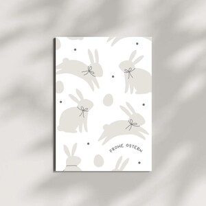 Geschenkkarte für Ostern "Frohe Ostern" - Besonderer Anlass • Feiertag • Osterhase • Geschenk • Karte • Osterei • Liebe • Grußkarte