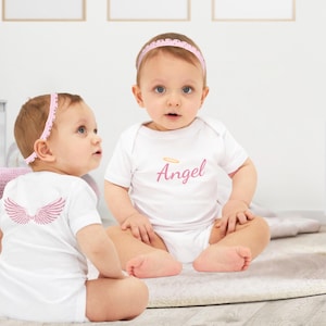 Angel Infant one piece with wings on the back (pink)