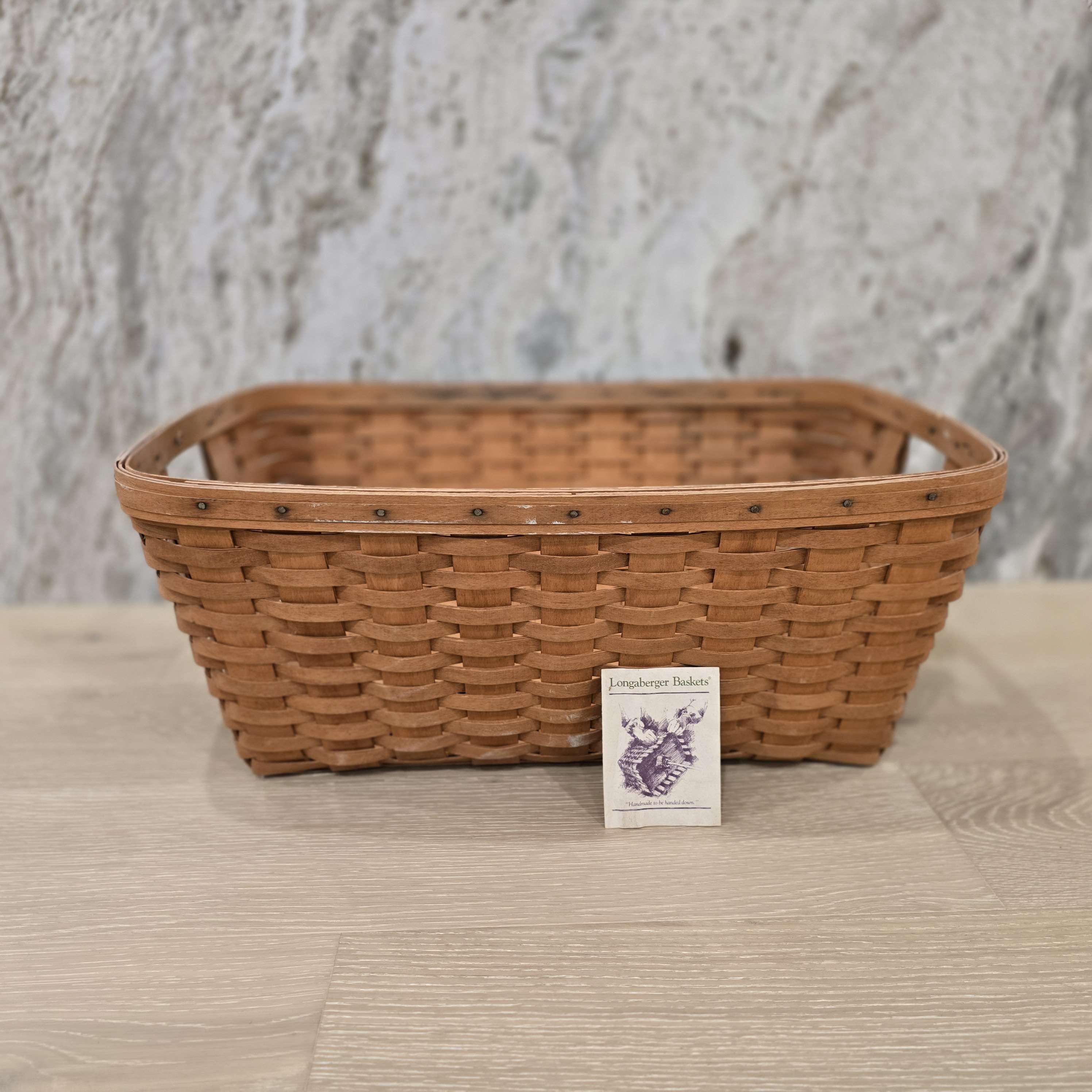 ロンガバーガー Longaberger large desktopbasket ロンガバーガー Longaberger large desktopbasket