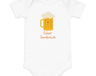 futuro homebrewer cerveza bebé onesie / bodysuit en tallas NB a 12 meses