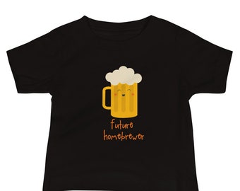 Future Homebrewer Beer Baby camiseta de manga corta en tallas 6 mo a 24 mo