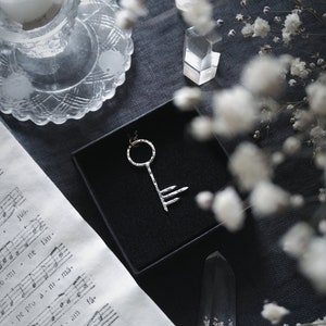 Key to Hell. Sandman inspired Talisman (sustainable recycled sterling silver, handcrafted, unique.)