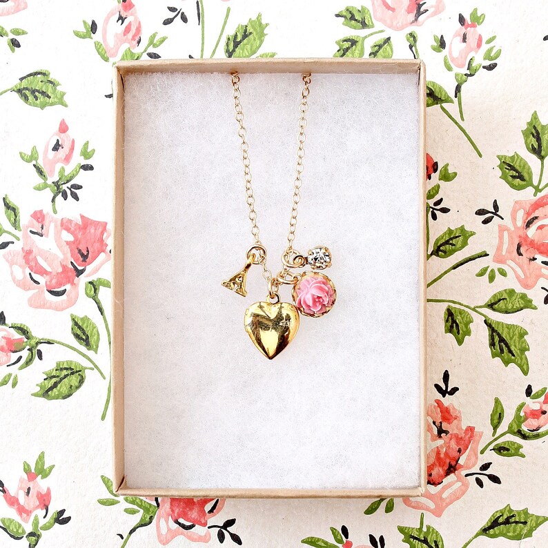 Flower girl locket Heart locket necklace Personalized locket Heart locket Girls locket necklace Locket necklace Girls locket