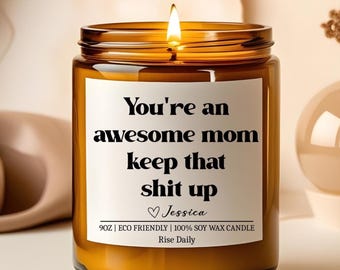 Vela divertida para mamá, regalo personalizado, regalo para el Día de la Madre